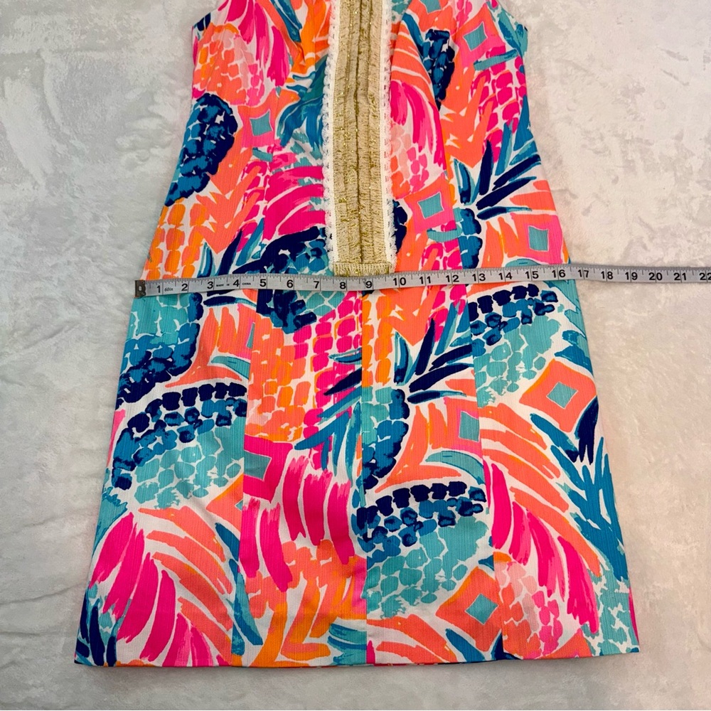 NWT $198 Lilly Pulitzer ALEXA Multi Goombay Smashed Shift Dress Womans Sz 2 New - Picture 11 of 11